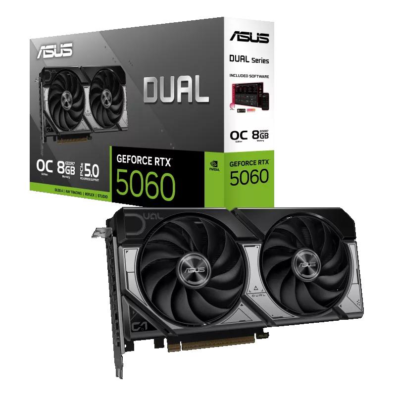 GPU RTX 5060 8GB OC ASUS DUAL BLACK