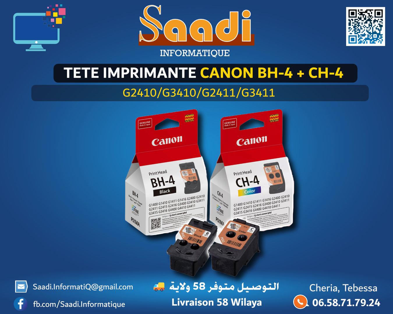TETE IMPRIMANTE CANON BH-4 + CH-4 [G2410/G3410/G2411/G3411]