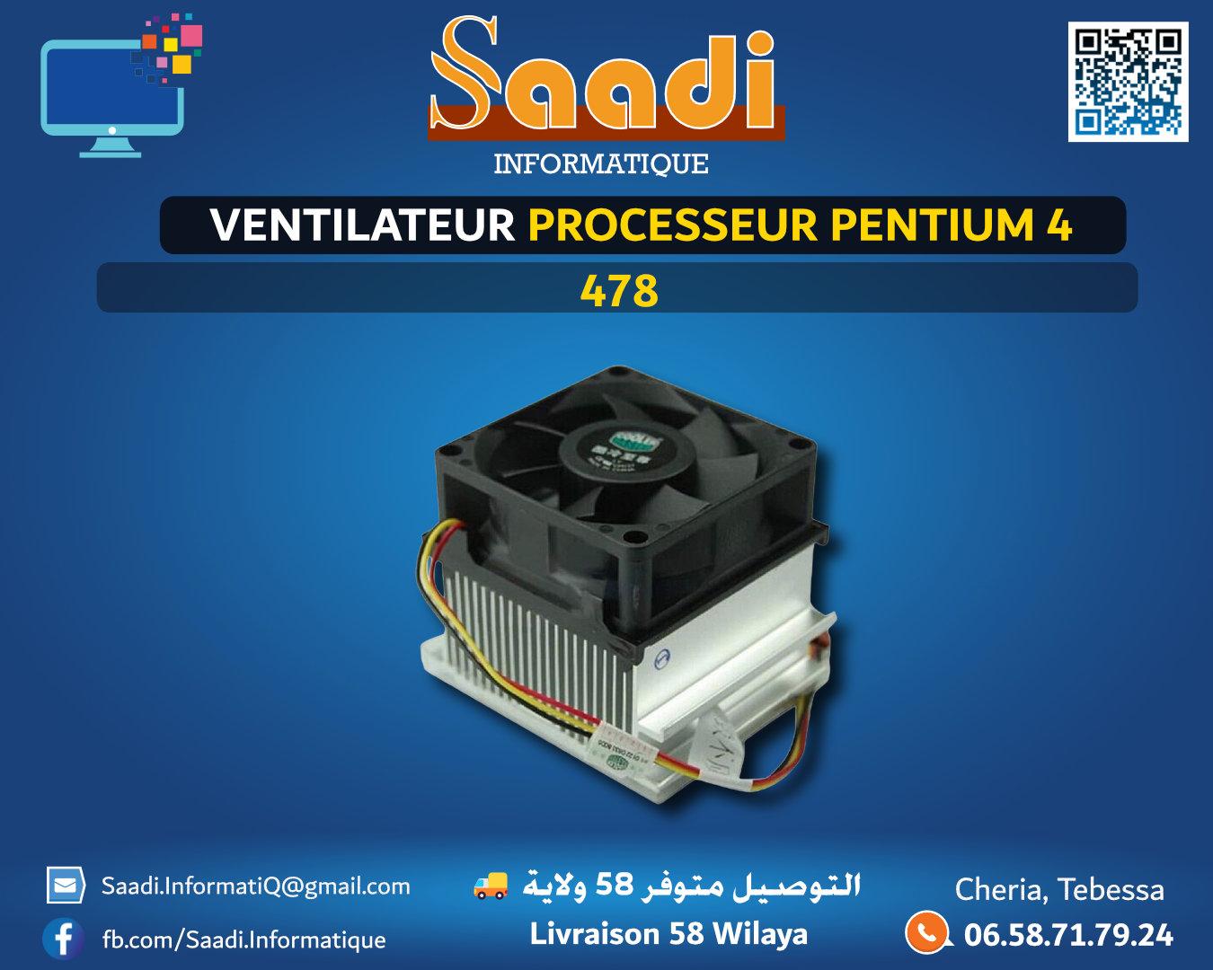 VENTILATEUR PROCESSEUR PENTIUM 4 478