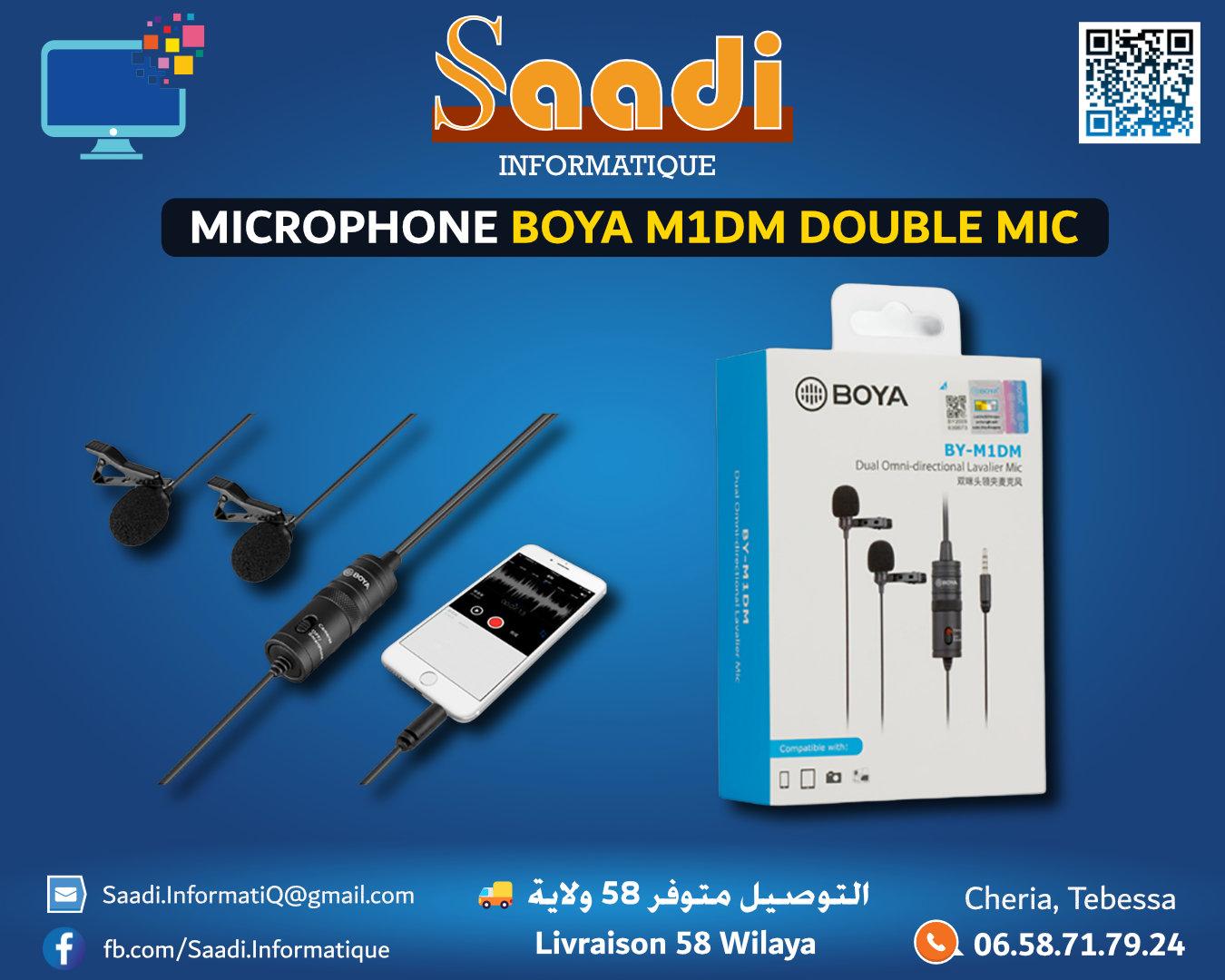 MICROPHONE BOYA M1DM DOUBLE MIC