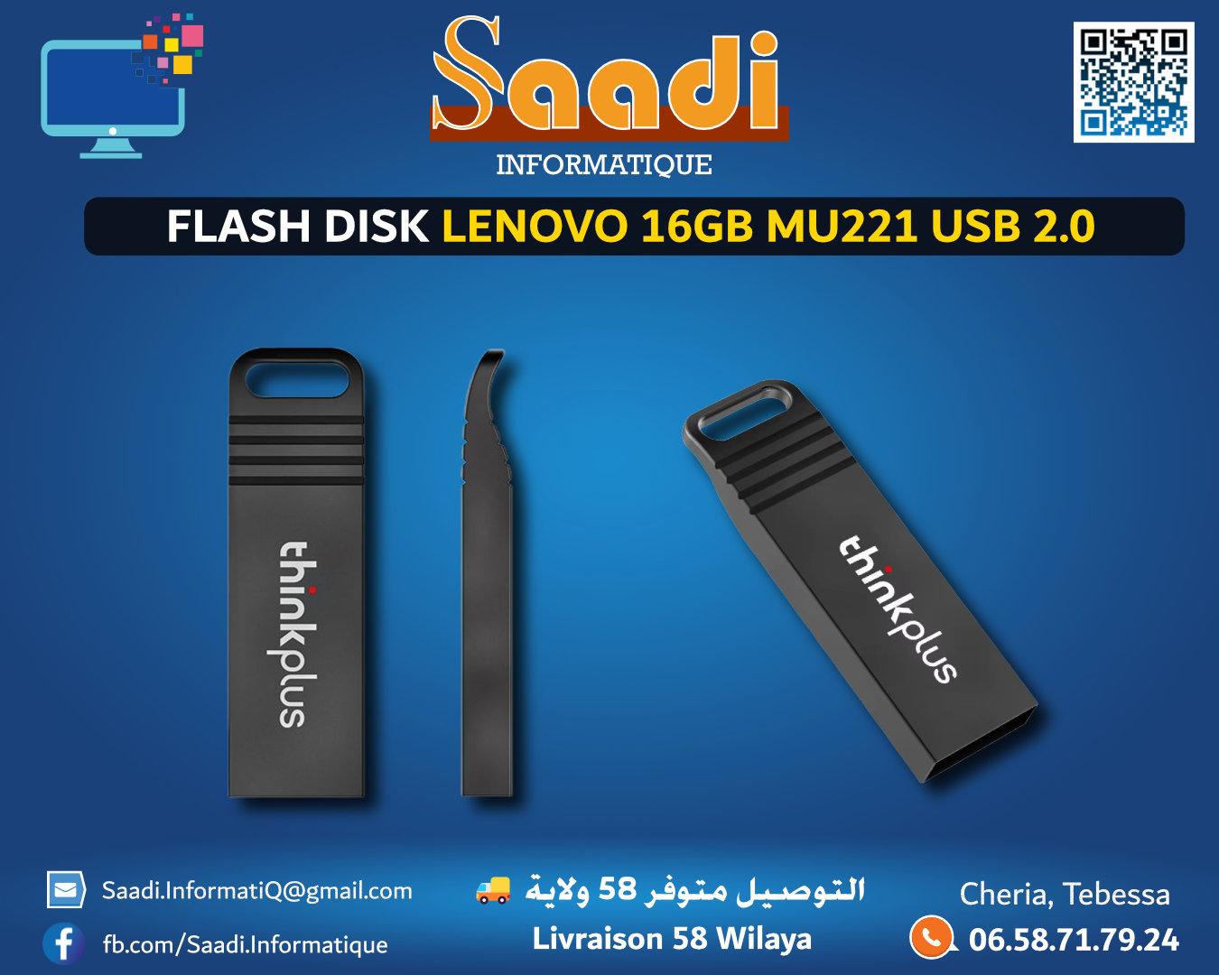 FLASH DISK LENOVO 16GB MU221 USB 2.0