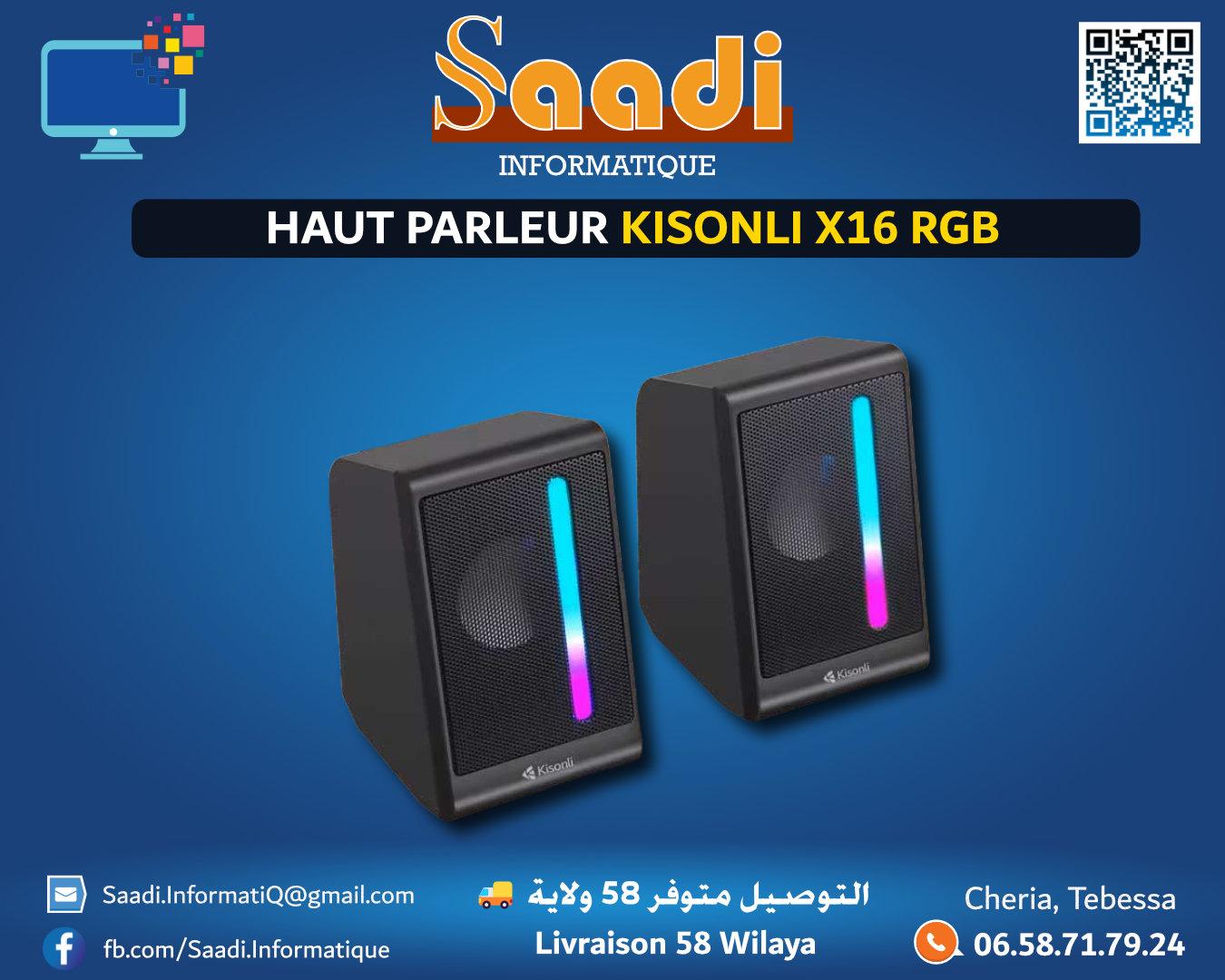 HAUT PARLEUR KISONLI X16 RGB