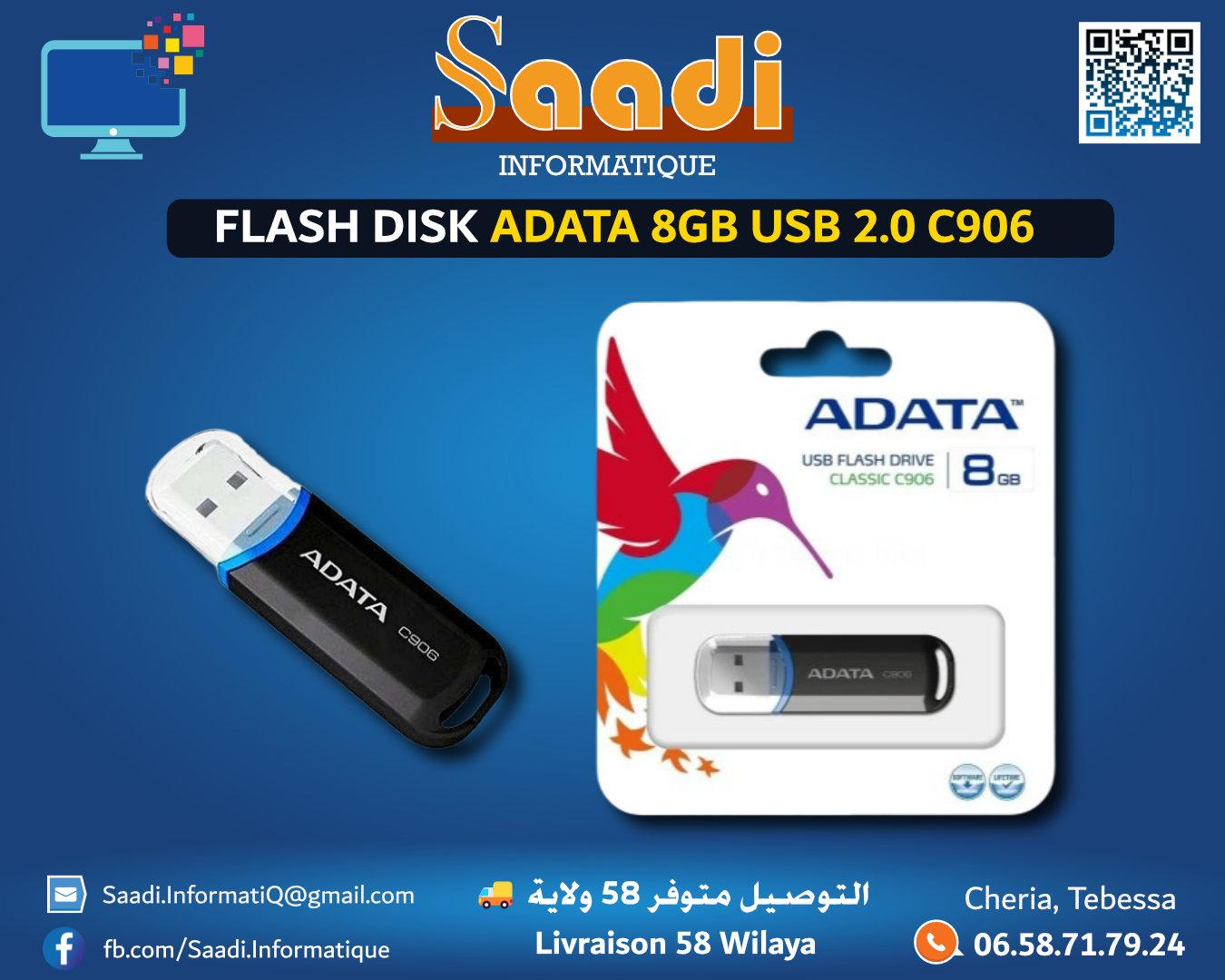 FLASH DISK ADATA 8GB USB 2.0 C906