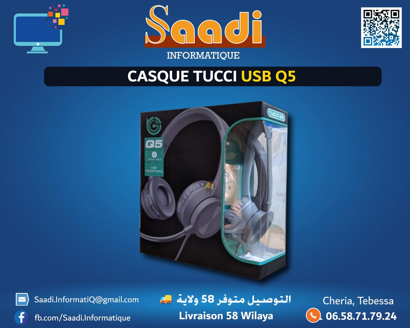 CASQUE TUCCI USB Q5
