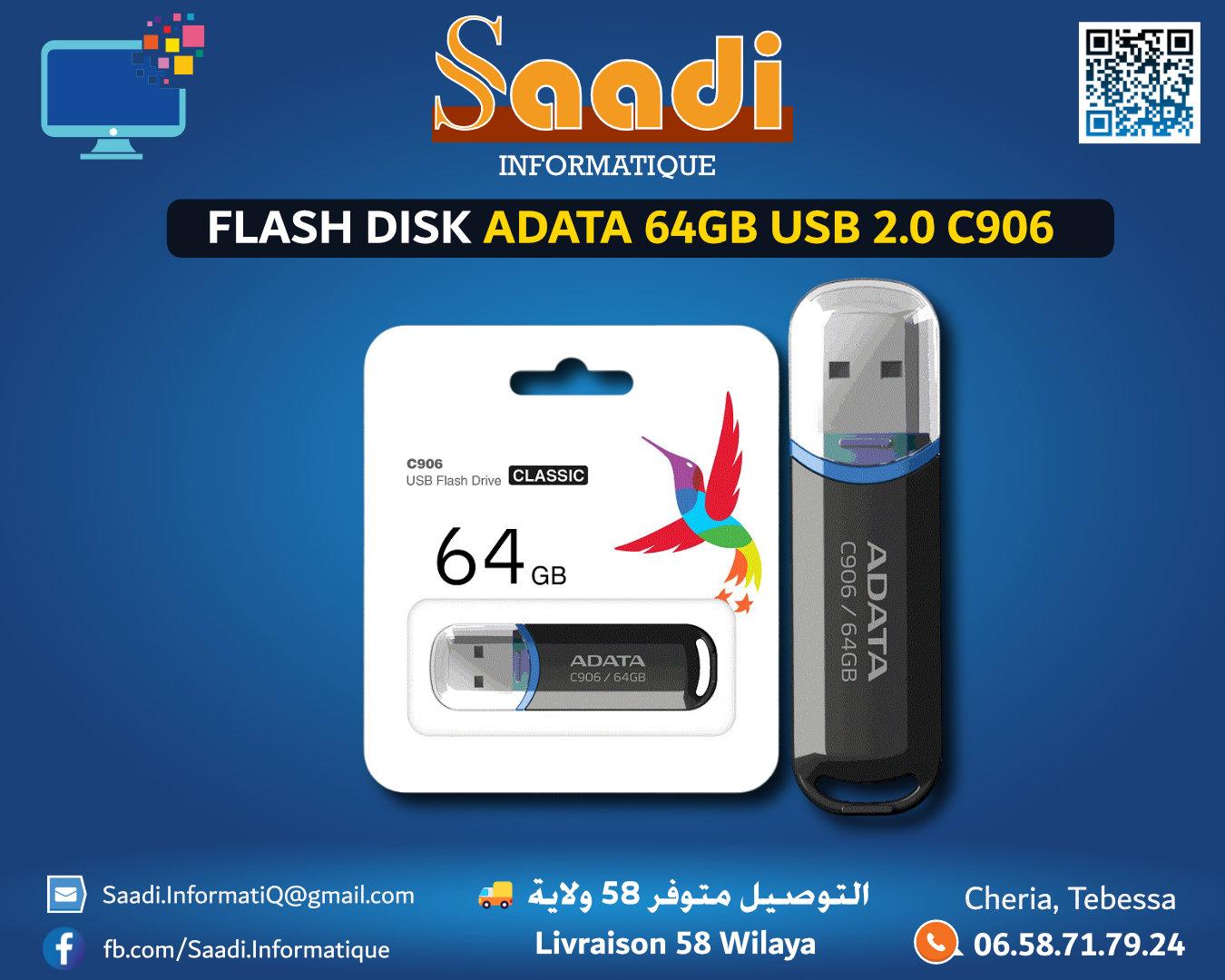FLASH DISK ADATA 64GB USB 2.0 C906