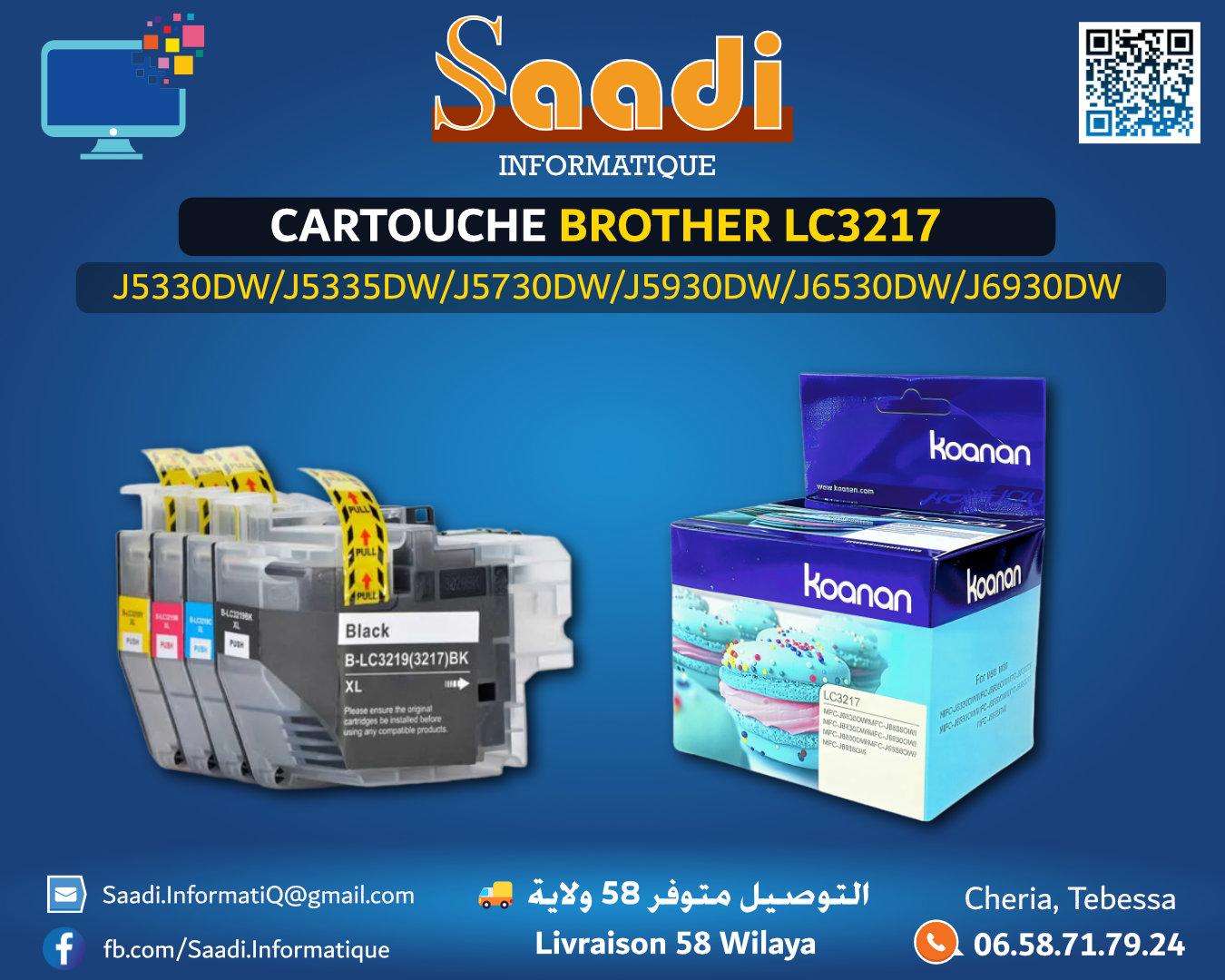 CARTOUCHE BROTHER LC3217 PACK