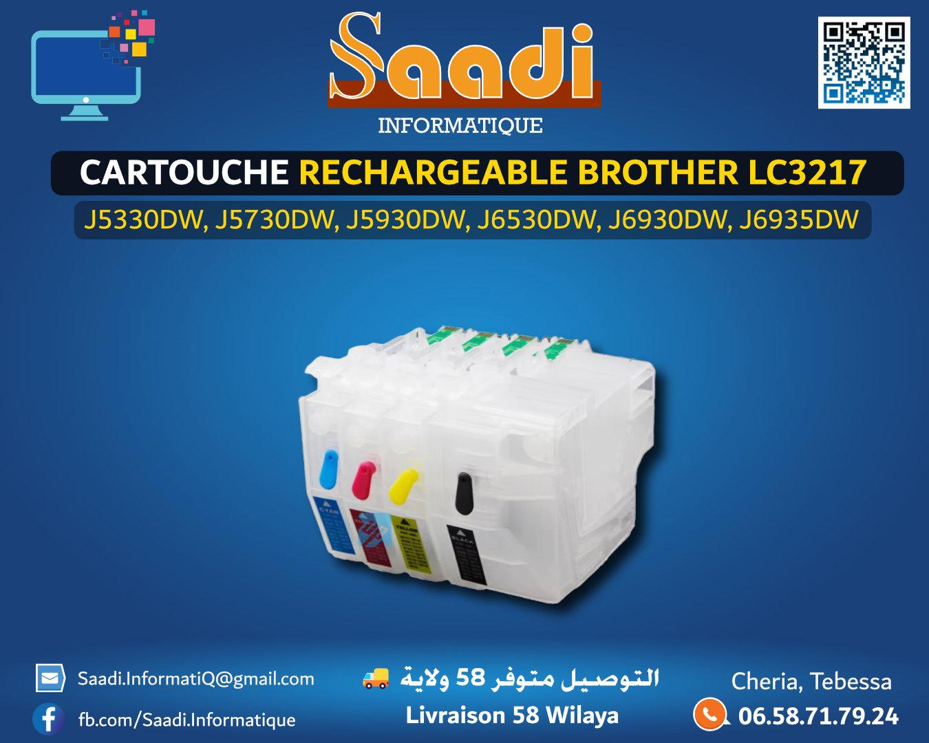CARTOUCHE RECHARGEABLE BROTHER LC3217