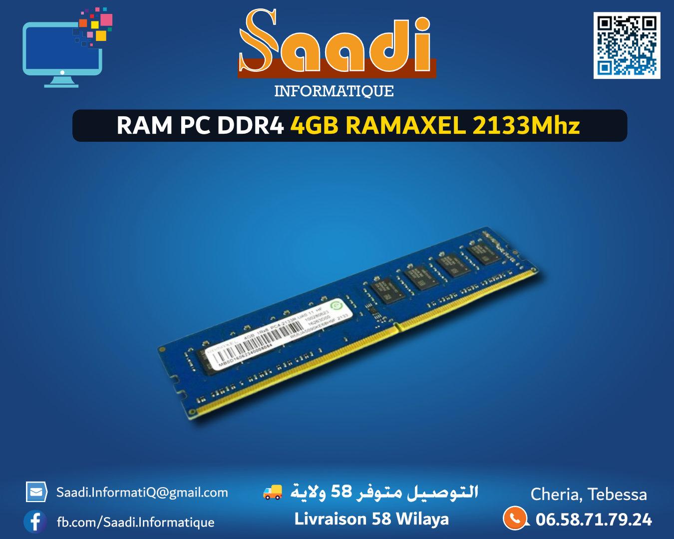 RAM PC DDR4 4GB RAMAXEL 2133Mhz