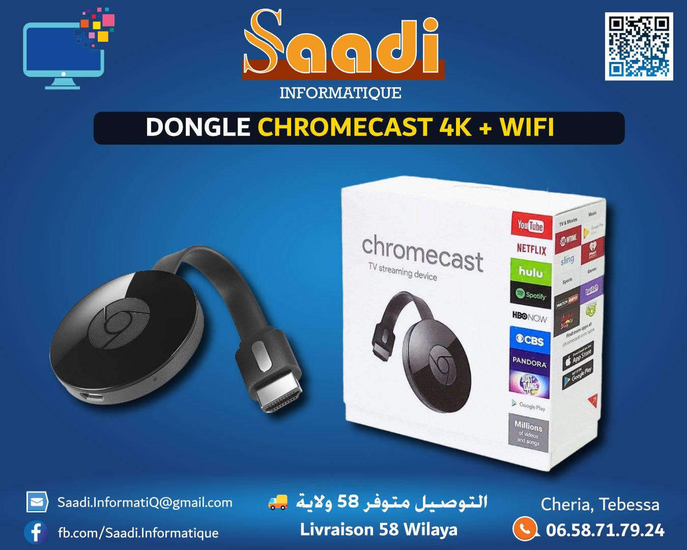 DONGLE CHROMECAST 4K + WIFI