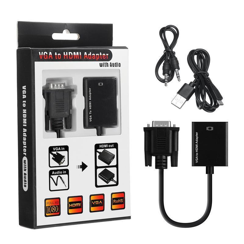 Adaptateur VGA To HDMI avec audio