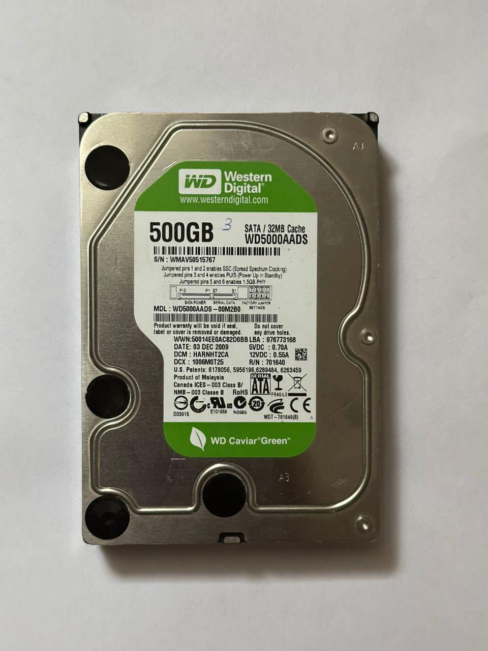 DISQUE DUR 3.5 500 GB