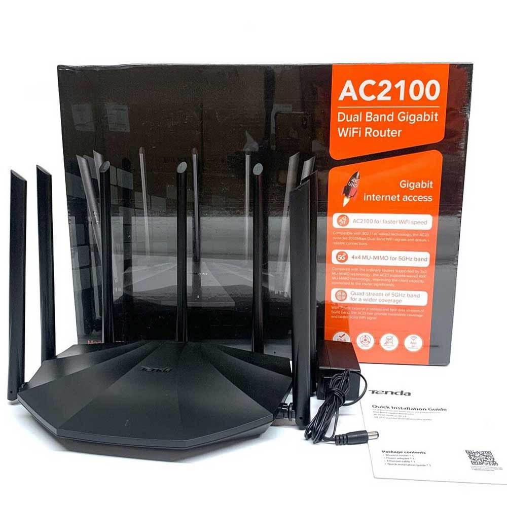 Routeur TENDA WiFi Gigabit double bande AC2100 AC23 7 ANTENE