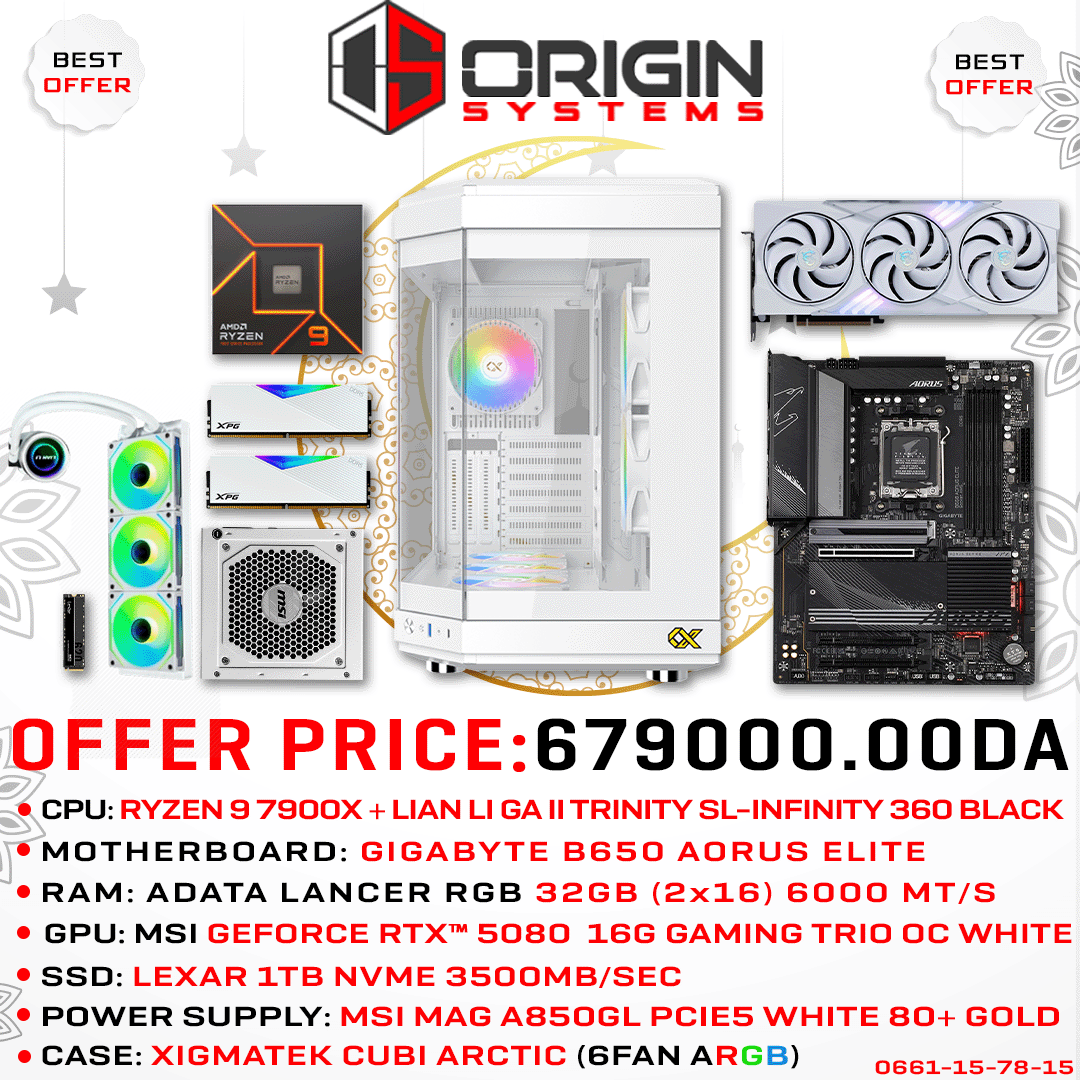 Config Pc Gamer RYZEN 9 7900X / 32 Gb Ram / RTX 5080
