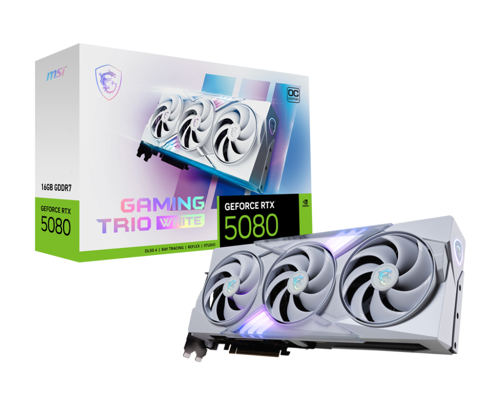 GeForce RTX™ 5080 16G GAMING TRIO OC WHITE