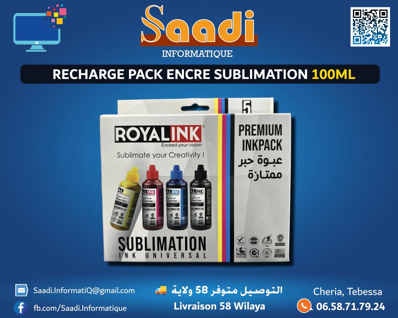 RECHARGE PACK ENCRE SUBLIMATION 100ML ROYALINK