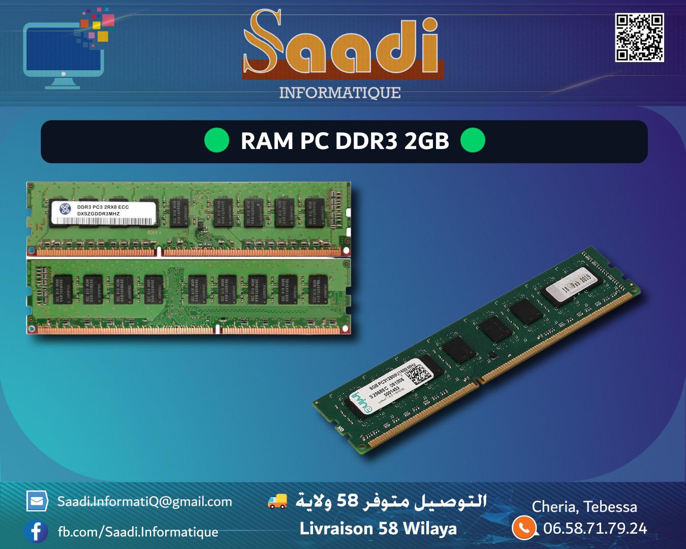 RAM PC DDR3 2GB