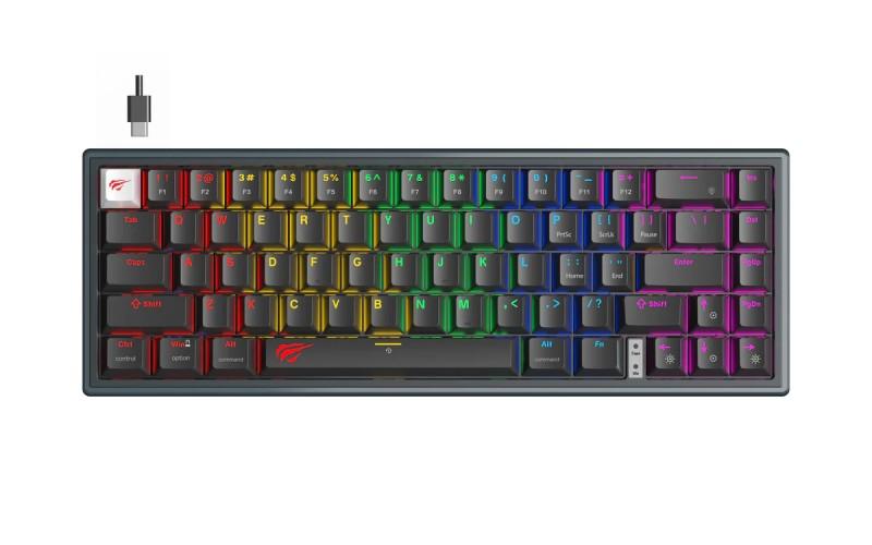 CLAVIER HAVIT MECANIQUE KB-875L SWITCH RED -100%
