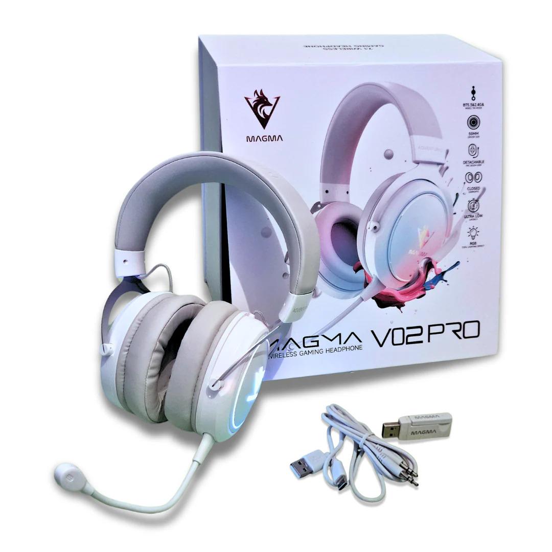 CASQUE GAMING MAGMA VALIVOX V02 PRO USB 7.1 RGB WHITE