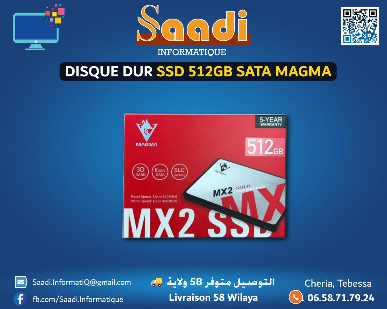 DISQUE DUR SSD 512GB SATA MAGMA