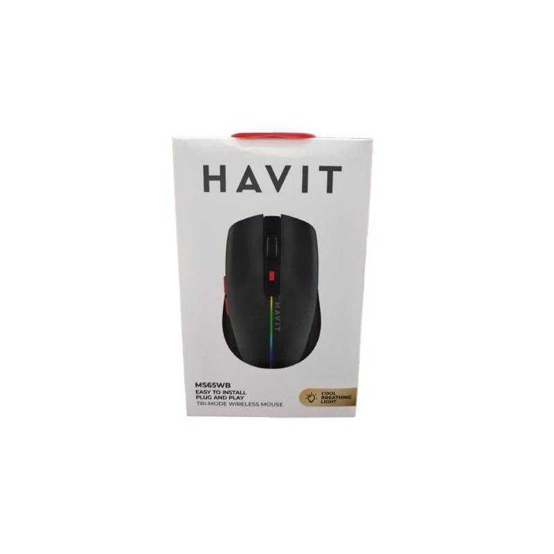 SOURIS HAVIT MS65GT S/F - RGB+2.4G+BT+RECHARGEABLE