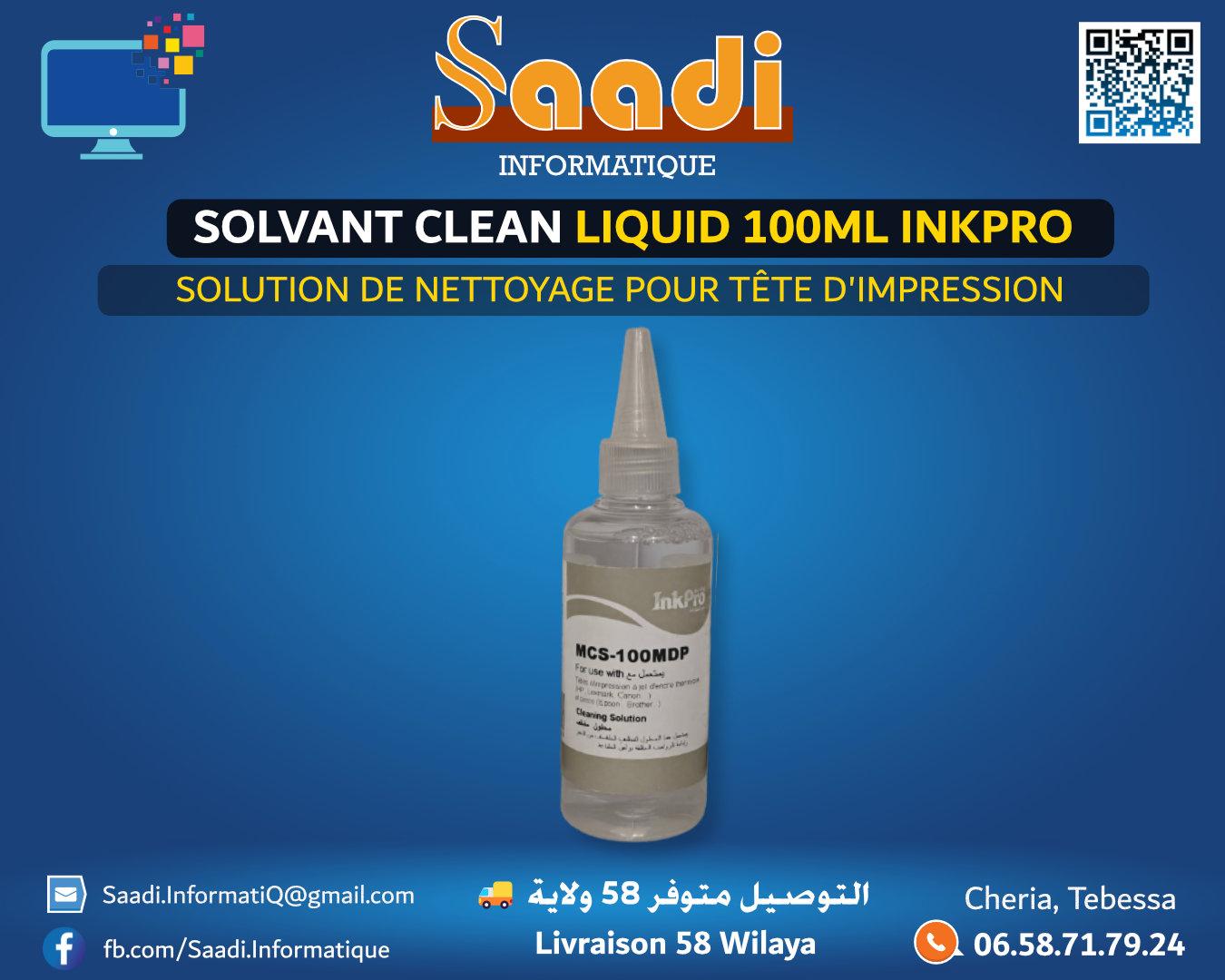 SOLVANT CLEAN LIQUID 100ML INKPRO