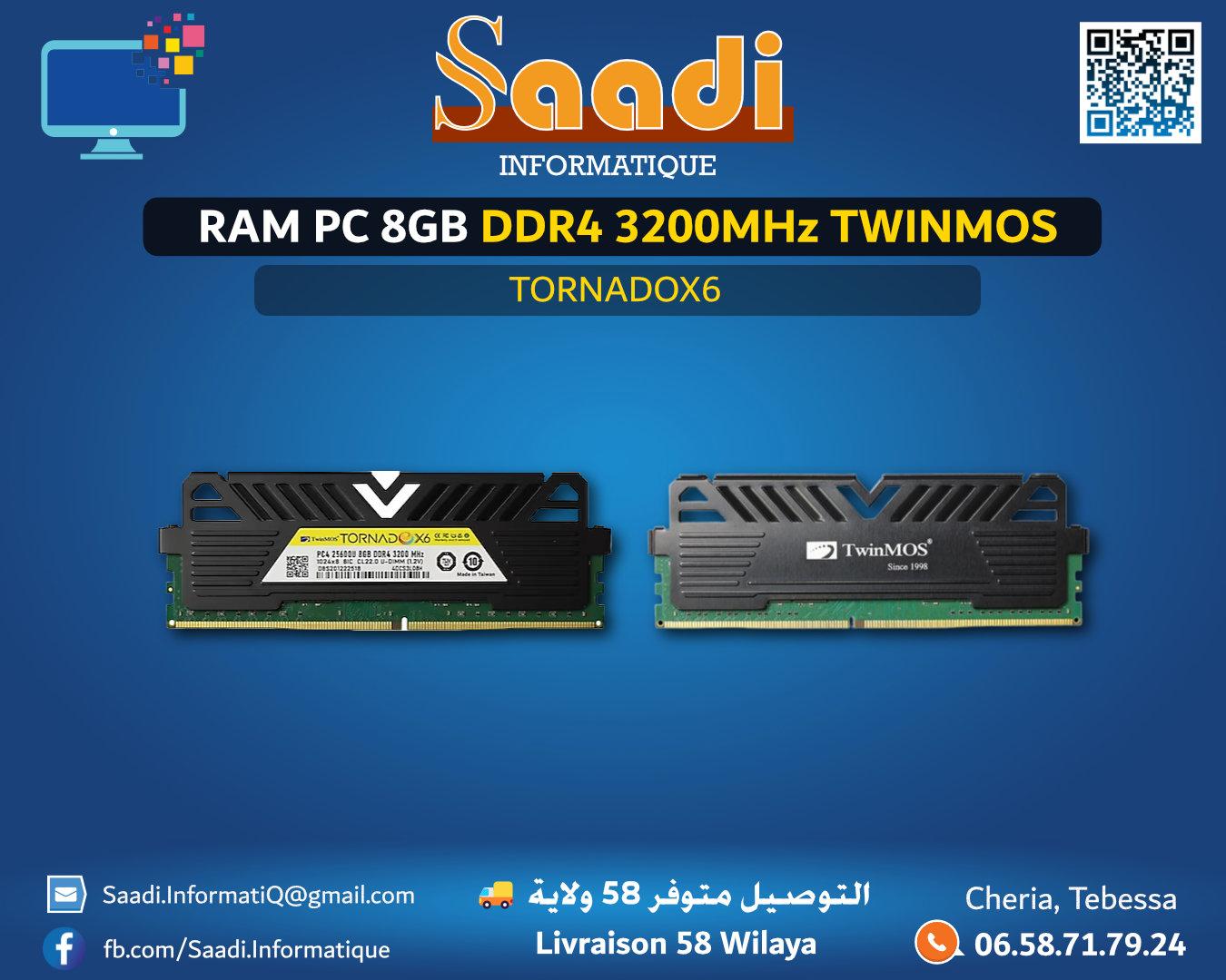 RAM PC 8GB DDR4 3200MHz TWINMOS