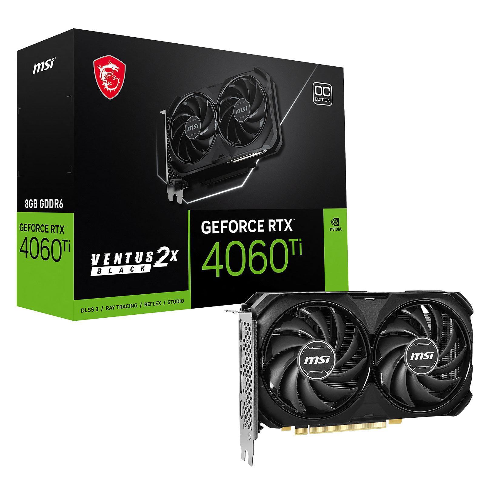 CARTE GRAPHIQUE GeForce RTX 4060TI VENTUS 2X 8G GDDR6 OC
