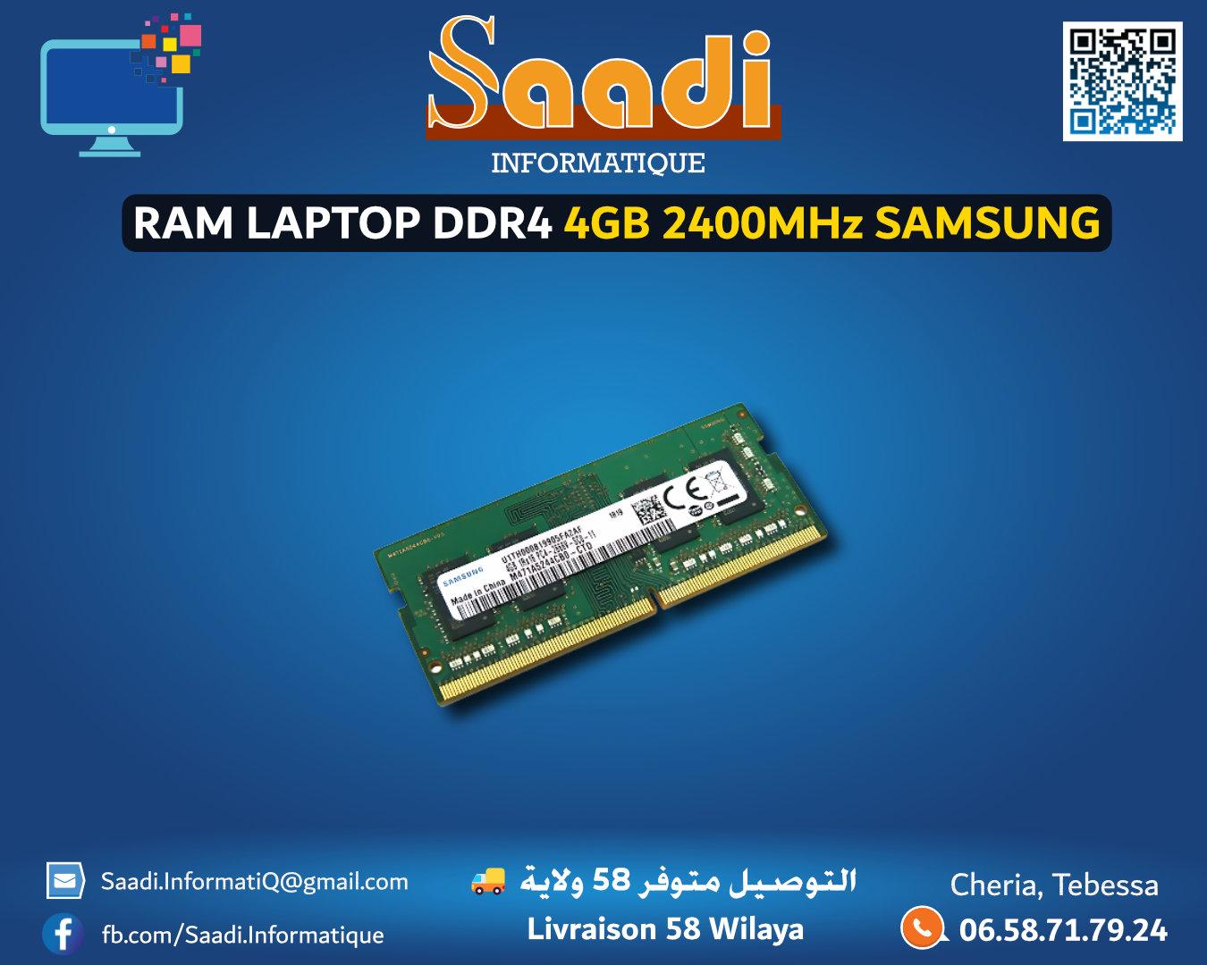 RAM LAPTOP DDR4 4GB 2400MHz SAMSUNG