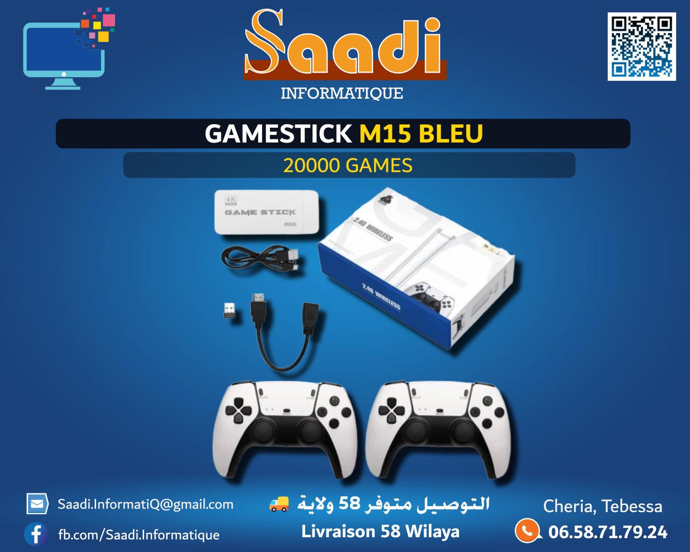 GAMESTICK M15 BLEU 20000 GAMES