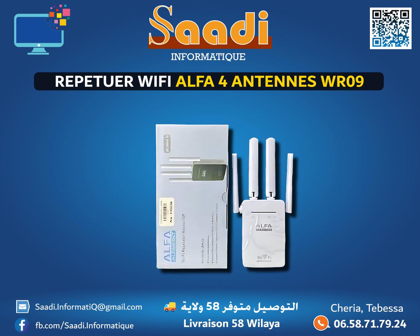 RANGE EXTENDER/REPETEUR ALFA 4 ANTENNES WR09