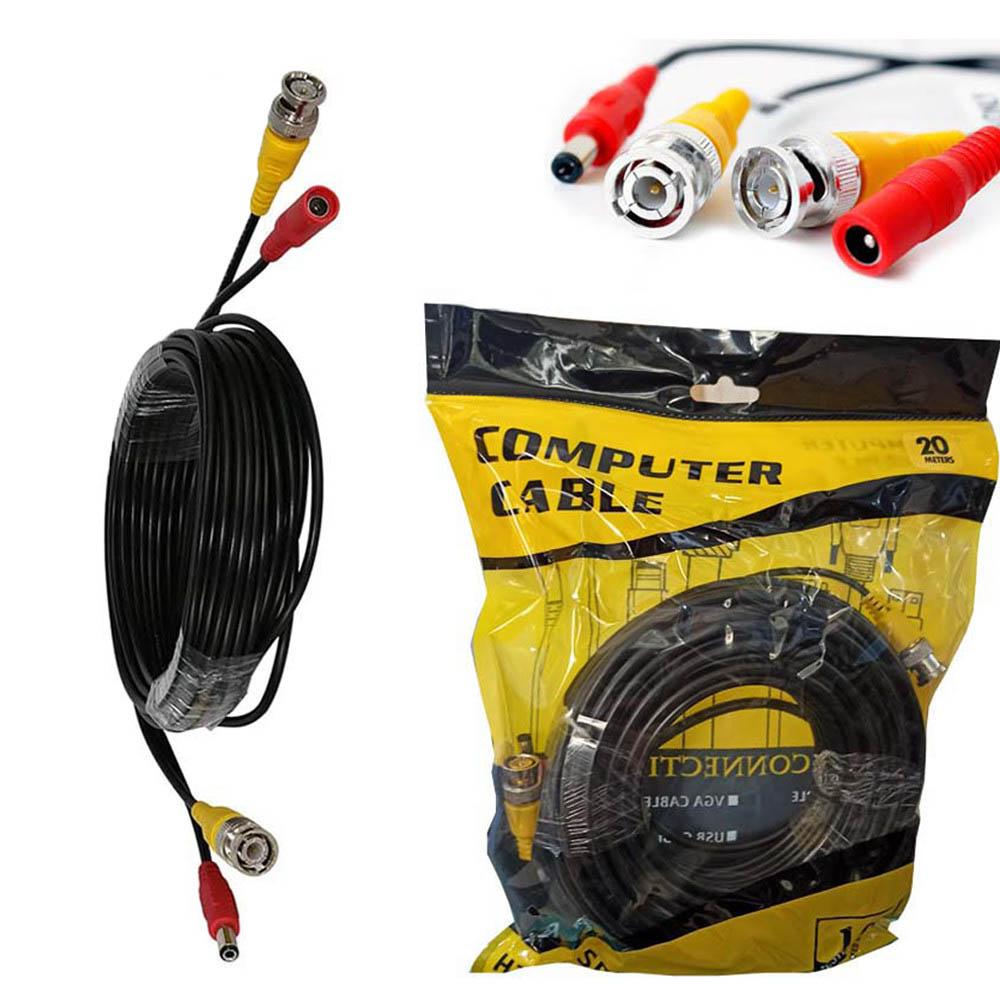 Cable Camera BNC video OD4.5mm DC PLUG 20M Vnzane VN-BNC98 (Im)