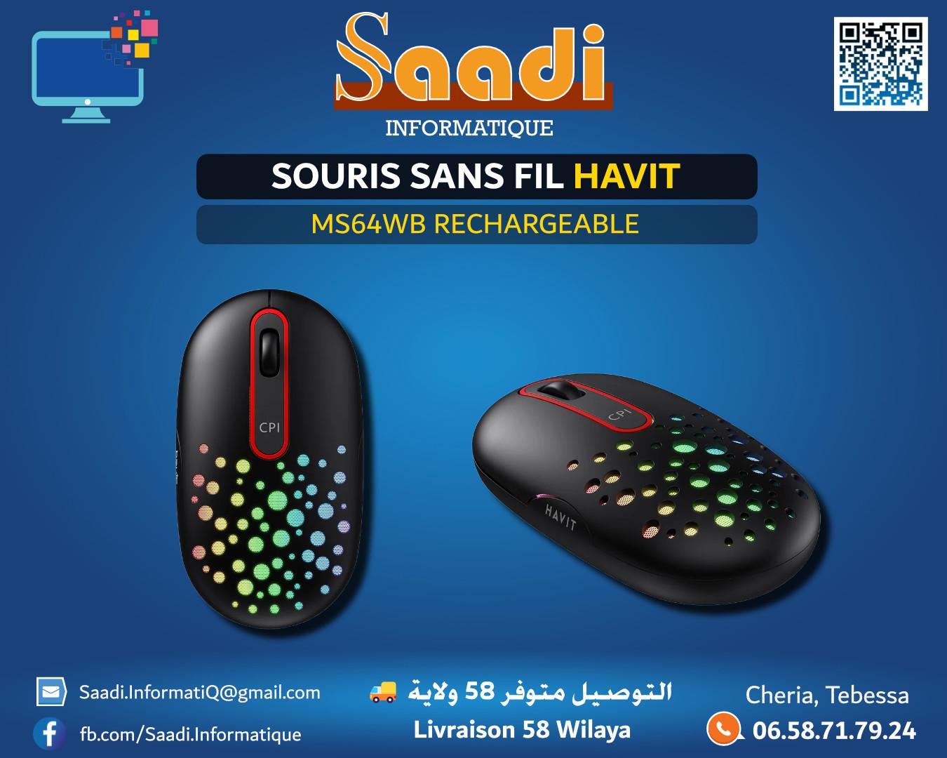 SOURIS SANS FIL HAVIT MS64WB RECHARGEABLE