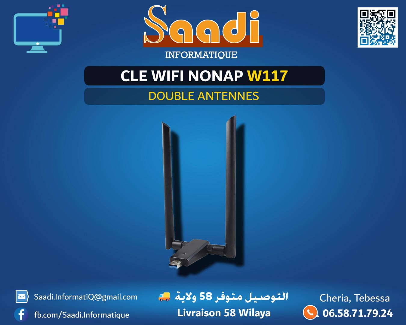 CLE WIFI NONAP AVEC DOUBLE ANTENNES W117