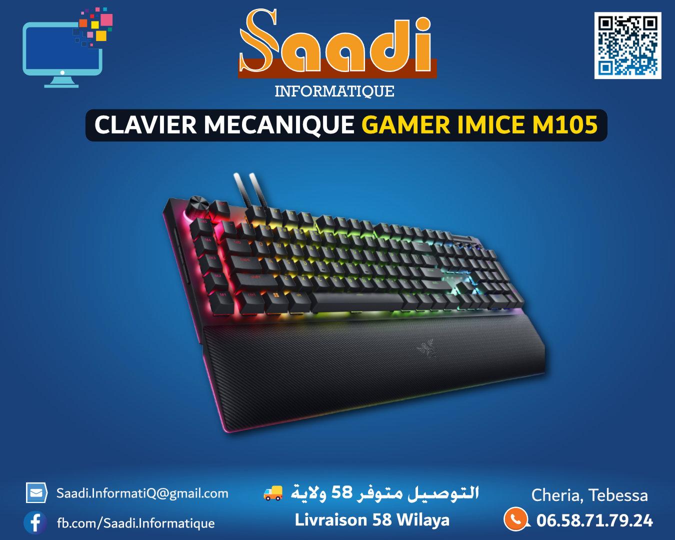 CLAVIER MECANIQUE GAMER IMICE M105