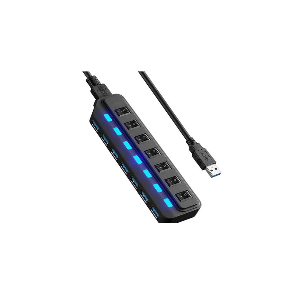 HUB USB 3.0 7 PORTS AVEC INTERRUPTEURS 507