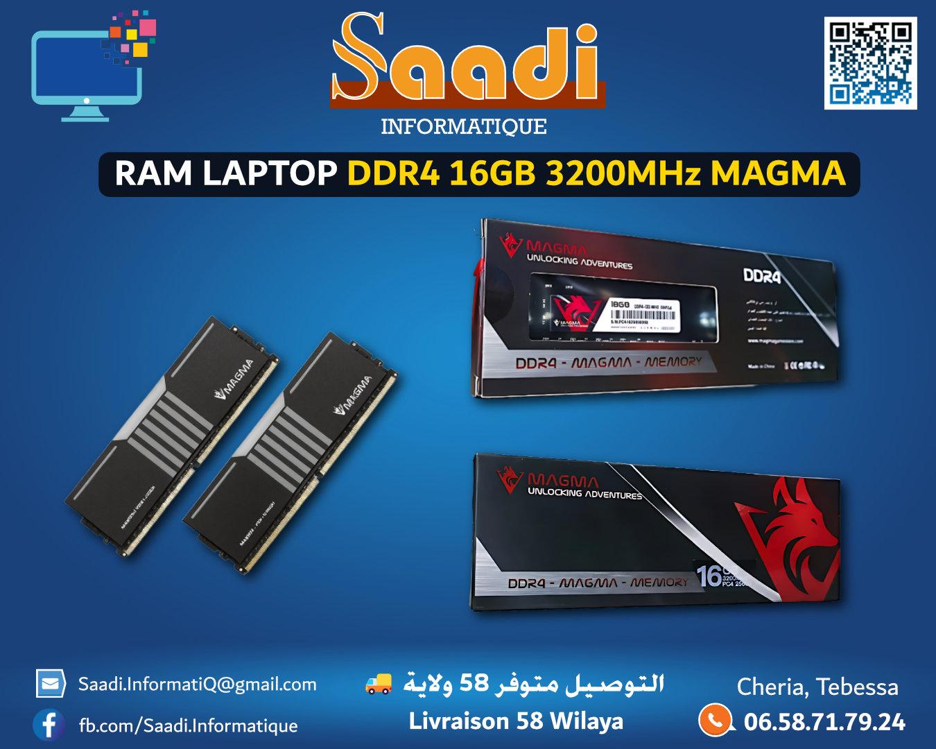 RAM LAPTOP DDR4 16GB 3200MHz MAGMA