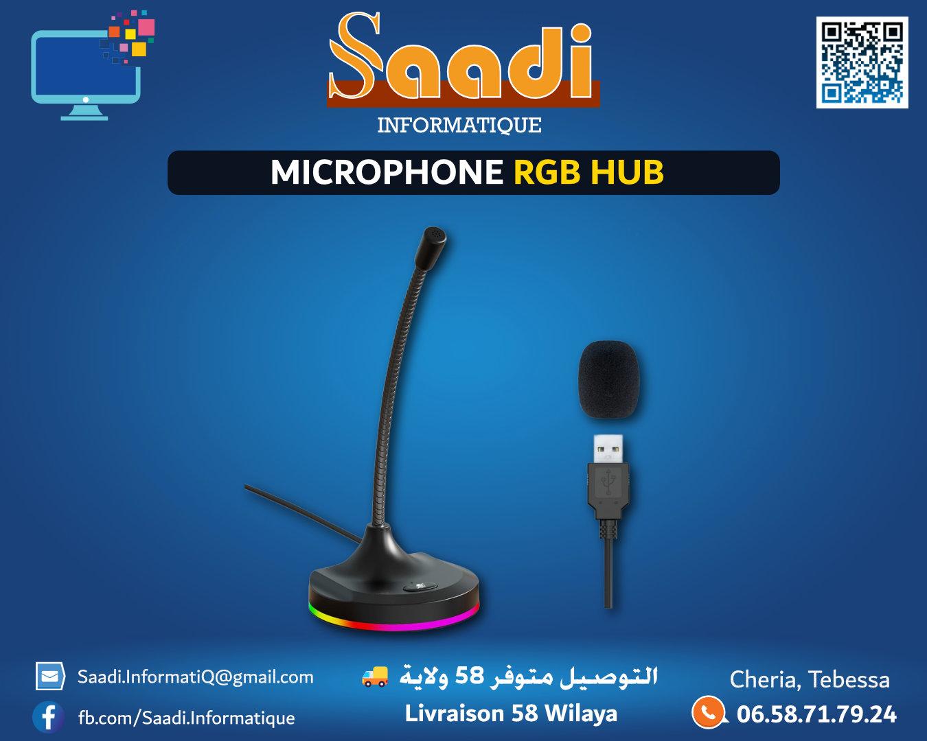 MICROPHONE RGB + HUB USB